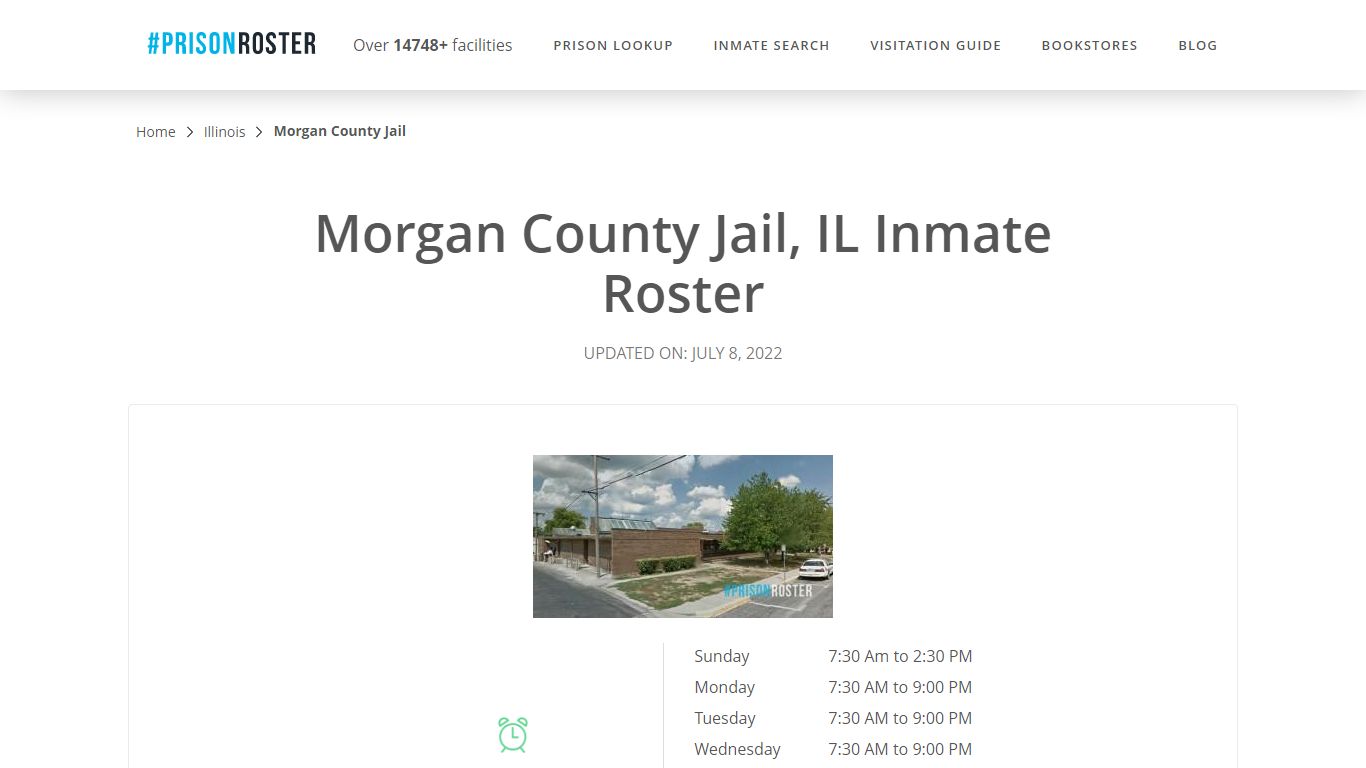 Morgan County Jail, IL Inmate Roster